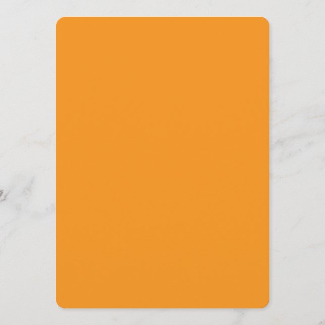 “Livlig Orange Minimal Kort” Meny (Framsida)