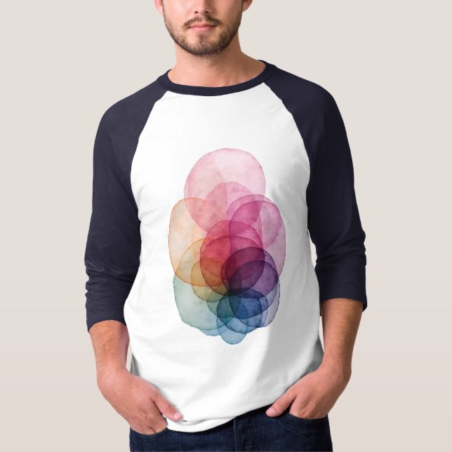 Livlig Överlappning V01 T Shirt (Framsida)