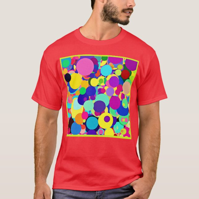 Livlig palett för Abstrakt T Shirt (Framsida)