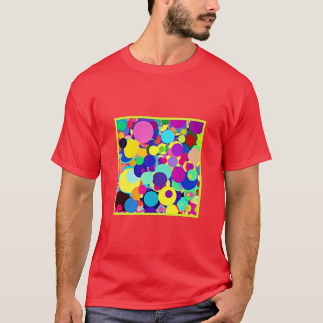 Livlig palett för Abstrakt T Shirt (Framsida)