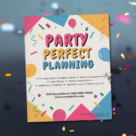 Livlig Partplanering Flygblad