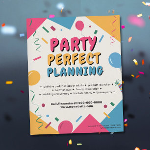 Livlig Partplanering Flygblad