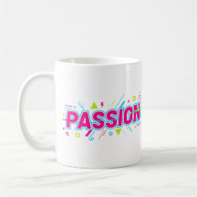 Livlig Passion Typografi - Retro 90-tal Pop Art Es