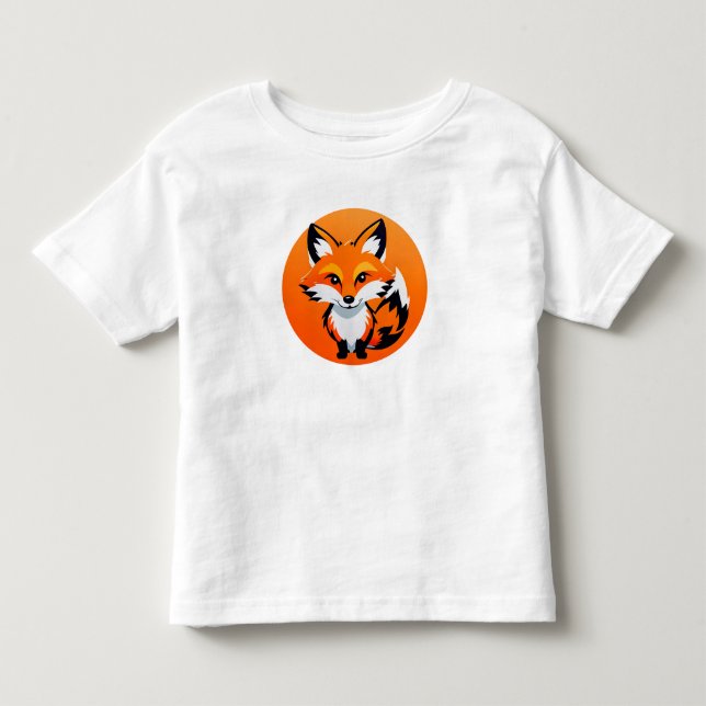 Livlig Rävhuvud T Shirt (Framsida)