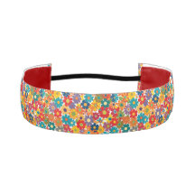 Livlig Retro 60-Tals Tusensköns Blommakt Mønster