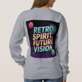 Livlig "Retro Ande, Framtidssyn" Typografi T Shirt