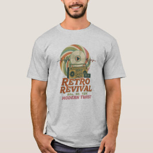 Livlig Retro Uppståndelse 80-tal 90-tal Y2K Esteti T Shirt