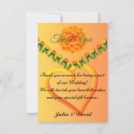 Livlig saffransgul tackkort tack kort