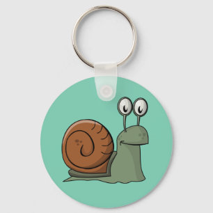 Livlig snigel Keychain Nyckelring