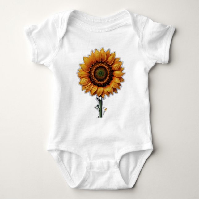 Livlig solillustration design  t shirt (Framsida)