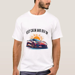 Livlig sportbilillustration t shirt