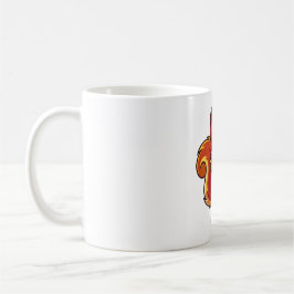 Livlig Squirrel Maskot Tecknad Kaffemugg