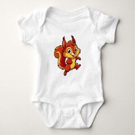 Livlig Squirrel Maskot Tecknad T Shirt