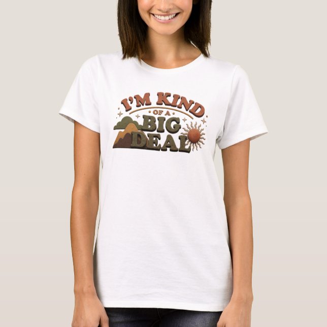 Livlig STOR SAK Uttalande Design T Shirt (Framsida)