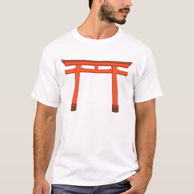 Livlig Torii-port T Shirt (Framsida)