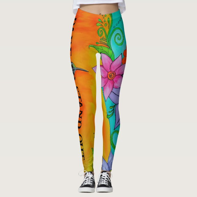 Livlig Tropisk  Leggings (Framsida)