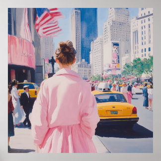 Livlig urban konst med klassisk New York-charm Poster