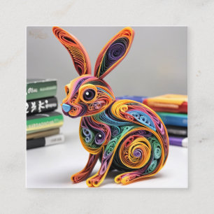 Livlig, vackert Papper Quilling Rabbit