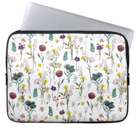Livlig Vildblomma Laptop Fodral