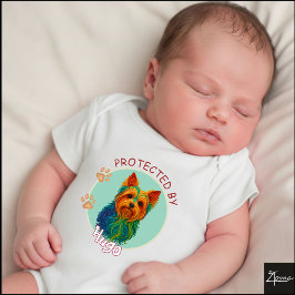 Livlig Virvel Quilled Yorkshire Terrie hund Porträ T Shirt