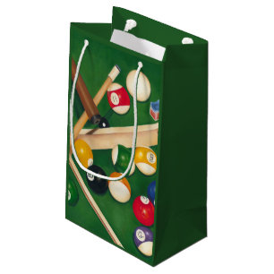 Livliga Billiards Bord med Bollar och Chalk
