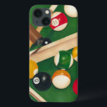 Livliga Billiards Bord med Bollar och krita<br><div class="desc">Racka upp dem med den här spektakulära målningen av miljardtals bord av Jennifer Goldberger. Bollar ser nytt ut,  filten ser imakulerad ut och kritan har redan applicerats på referenspunkterna. Lägg det här i ditt hem,  eller ge det till en vän eller älskad som njuter av ett spel av bassäng!</div>