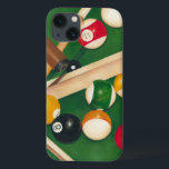 Livliga Billiards Bord med Bollar och krita<br><div class="desc">Racka upp dem med den här spektakulära målningen av miljardtals bord av Jennifer Goldberger. Bollar ser nytt ut,  filten ser imakulerad ut och kritan har redan applicerats på referenspunkterna. Lägg det här i ditt hem,  eller ge det till en vän eller älskad som njuter av ett spel av bassäng!</div>