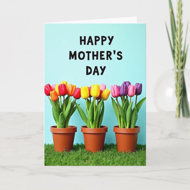 Livliga Blommor Mors Kort (Framsida)