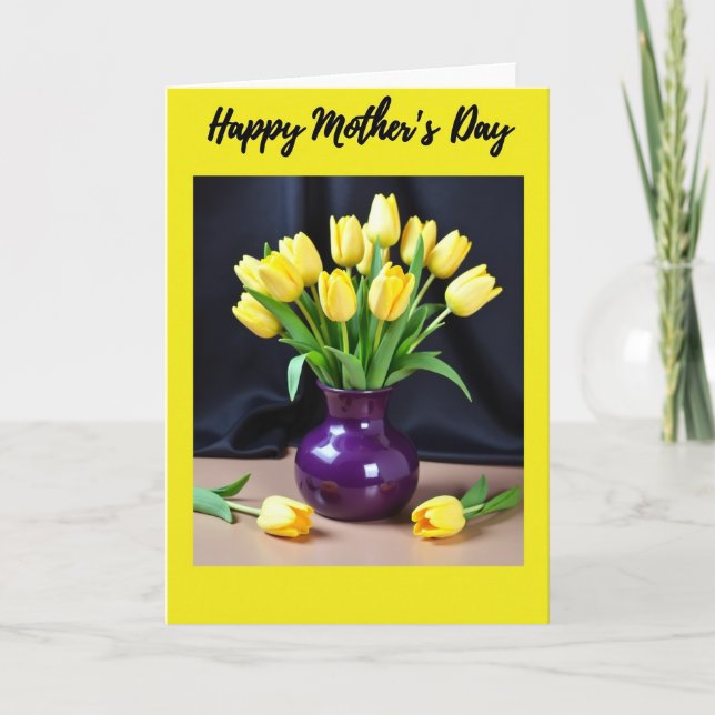 Livliga Blommor Morsdags Kort (Framsida)