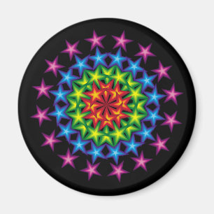 livliga stjärnor cirklar magnet