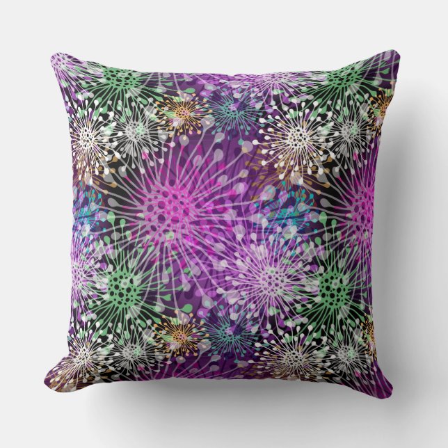 Livligt finnigt mönster kudde (Framsida)