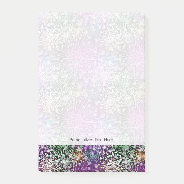 Livligt finnigt mönster post-it block (Framsida)