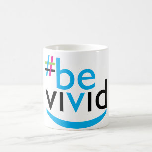 Livligt leende kaffemugg