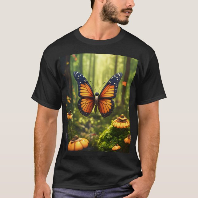 Livliknande fjärilsljud T-Shirt (Framsida)