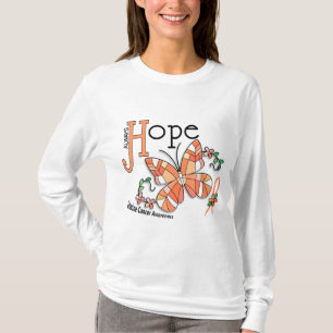 Livmoder- cancer för målat glassfjäril t-shirt