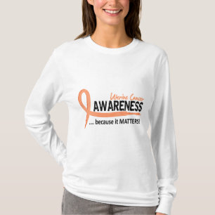 Livmoder- cancer för medvetenhet 2 t-shirt