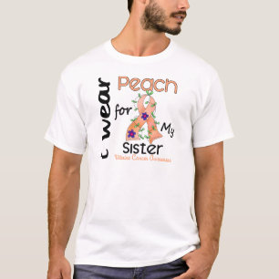 Livmoder- cancer ha på sig jag persikan för min t shirt