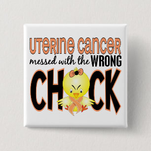 Livmoder- cancer röra med den fla chicken knapp