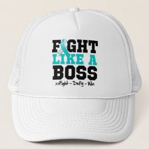 Livmoderhalscancer Kämpa som en boss Truckerkeps