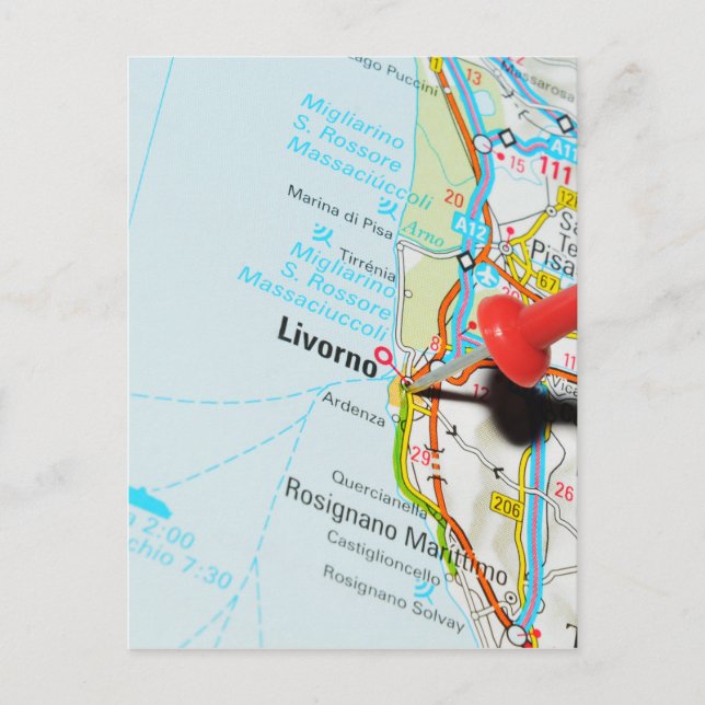 Livorno, Italien Vykort (Framsida)