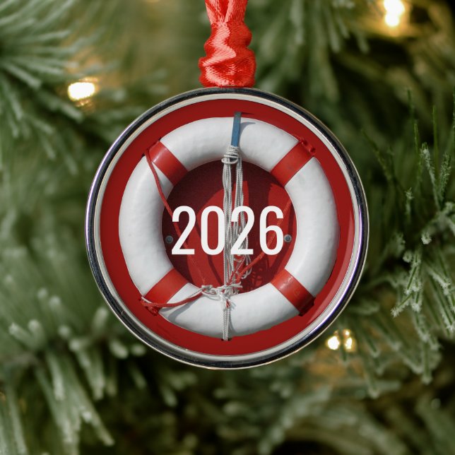 Livräddarprydnad Julgransprydnad Metall (Träd)