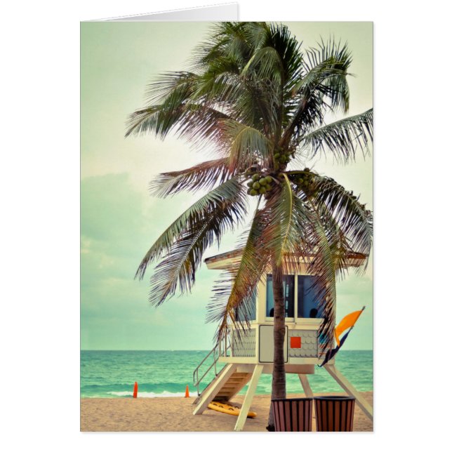 Livräddningsstation | Florida Hälsningskort (Framsidan)