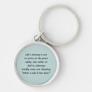 Livresa Keychain Rund Silverfärgad Nyckelring