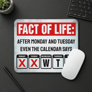 Livs Fakta Kalender Säger WTF Humor Musmatta