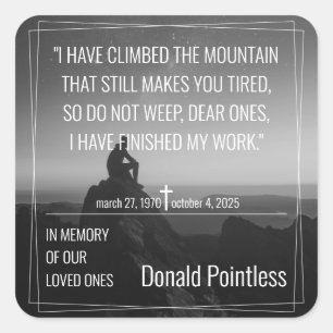 Livsanläggningar Fyrkantigt Klistermärke