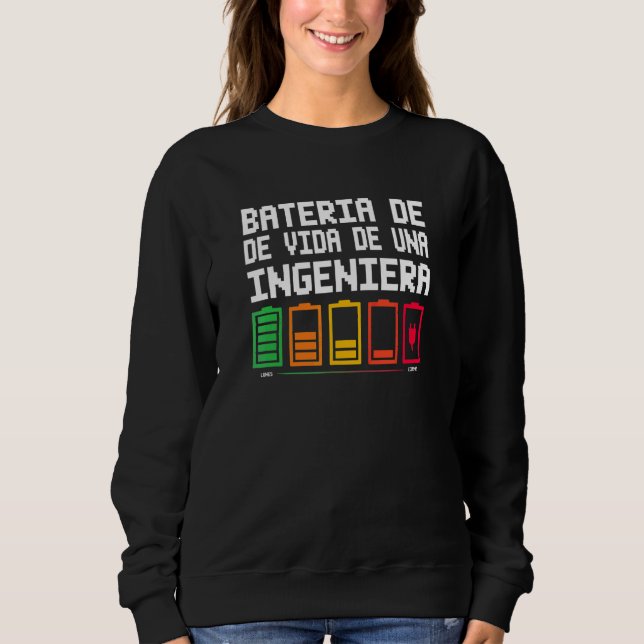 Livsbatteri För En Ingenjör T Shirt (Framsida)