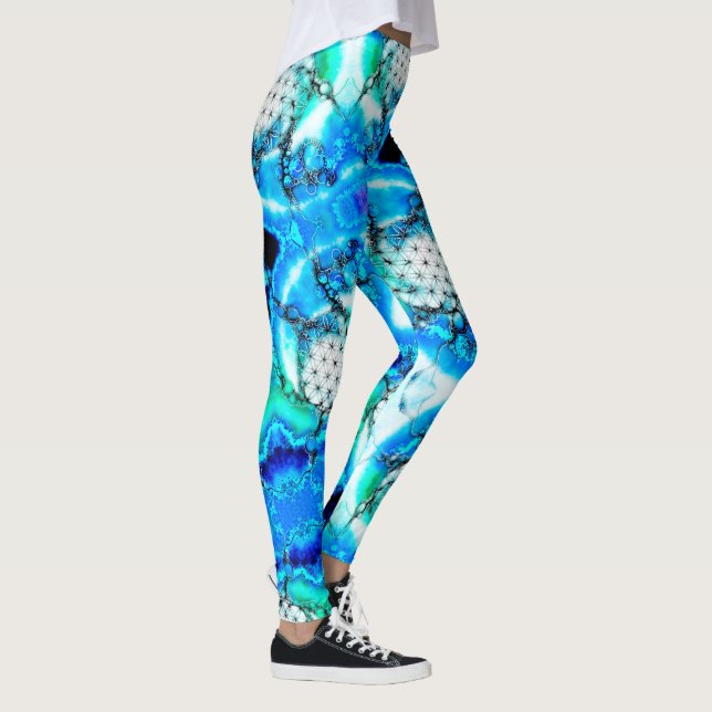 Livsblomma - Färgrika Sätt 2 Leggings (Höger)