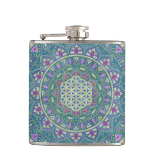 Livsblomma - Mandala Indien stil 1 Fickplunta