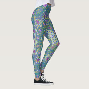 Livsblomma - Mandala Indien stil 1 Leggings