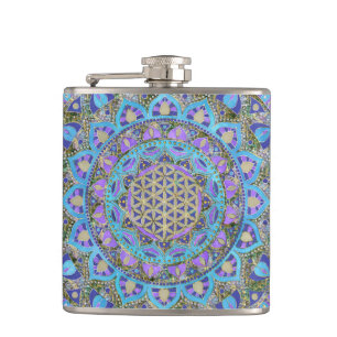 Livsblomma - Mandala Indien stil 2 Fickplunta